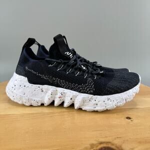 Mens 7 / Womens 8.5 - Nike Space Hippie 01 Shoes Athletic Sneaker Black Off Noir